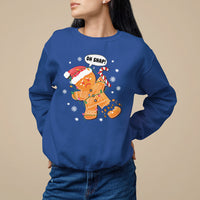 Op Snap Gingerbread Broken Leg Christmas Sweatshirt - Wonder Print Shop