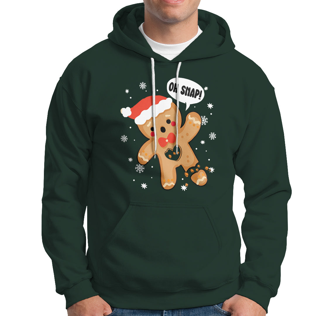 Op Snap Gingerbread Broken Heart Single Christmas Hoodie - Wonder Print Shop