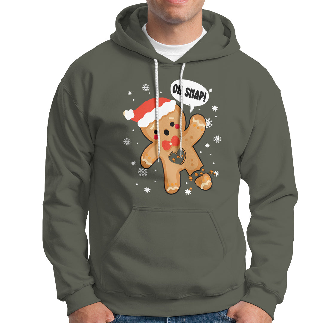 Op Snap Gingerbread Broken Heart Single Christmas Hoodie - Wonder Print Shop