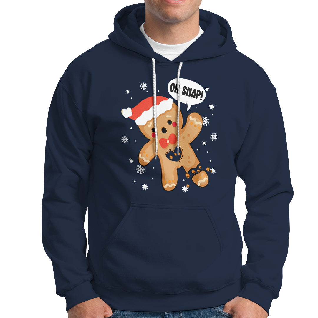 Op Snap Gingerbread Broken Heart Single Christmas Hoodie - Wonder Print Shop