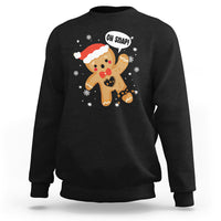 Op Snap Gingerbread Broken Heart Single Christmas Sweatshirt - Wonder Print Shop