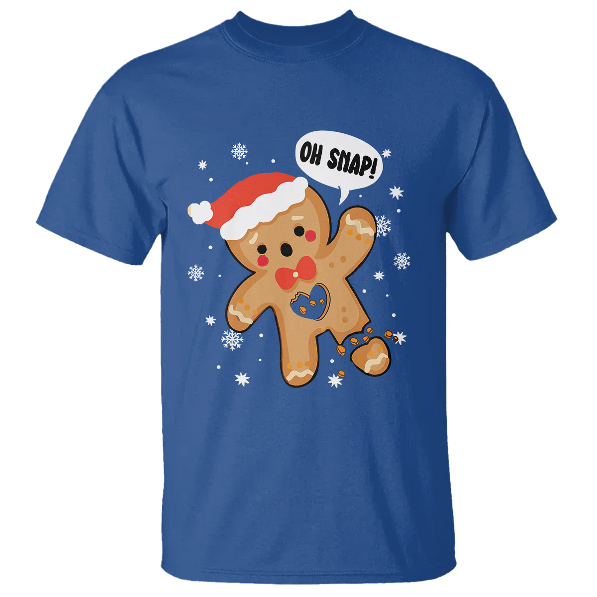 Op Snap Gingerbread Broken Heart Single Christmas T Shirt - Wonder Print Shop