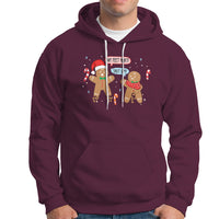 Shut Up Gingerbread Just Broken Feet Naught Christmas Hoodie - Wonder Print Shop