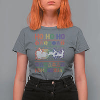 Funny Christmas LGBT T Shirt For Women Ho Ho Ho Homosexual - Wonder Print Shop