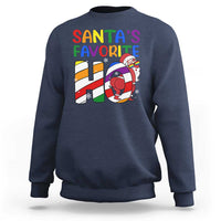 Funny Christmas LGBT Sweatshirt Santas Favorite Ho Rainbow - Wonder Print Shop