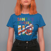 Funny Christmas LGBT T Shirt For Women Santas Favorite Ho Rainbow - Wonder Print Shop