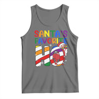 Funny Christmas LGBT Tank Top Santas Favorite Ho Rainbow