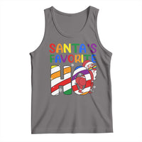 Funny Christmas LGBT Tank Top Santas Favorite Ho Rainbow