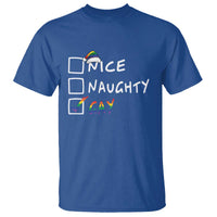 Funny Christmas LGBT T Shirt Naughty Nice Gay - Wonder Print Shop