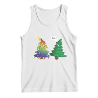 Funny Gay Christmas Tank Top Rainbow Christmas Tree LGBT
