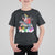 Funny Christmas LGBT T Shirt For Kid Rainbow Flag Santa Riding Dinosaur - Wonder Print Shop