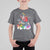 Funny Christmas LGBT T Shirt For Kid Rainbow Flag Santa Riding Dinosaur - Wonder Print Shop