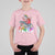 Funny Christmas LGBT T Shirt For Kid Rainbow Flag Santa Riding Dinosaur - Wonder Print Shop