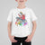 Funny Christmas LGBT T Shirt For Kid Rainbow Flag Santa Riding Dinosaur - Wonder Print Shop