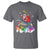 Funny Christmas LGBT T Shirt Rainbow Flag Santa Riding Dinosaur - Wonder Print Shop