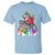 Funny Christmas LGBT T Shirt Rainbow Flag Santa Riding Dinosaur - Wonder Print Shop