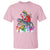 Funny Christmas LGBT T Shirt Rainbow Flag Santa Riding Dinosaur - Wonder Print Shop