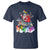 Funny Christmas LGBT T Shirt Rainbow Flag Santa Riding Dinosaur - Wonder Print Shop