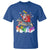 Funny Christmas LGBT T Shirt Rainbow Flag Santa Riding Dinosaur - Wonder Print Shop