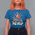 Funny Christmas LGBT T Shirt For Women Rainbow Flag Santa Riding Dinosaur - Wonder Print Shop