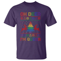 Funny Christmas LGBT T Shirt Oh Deer Im Queer - Wonder Print Shop