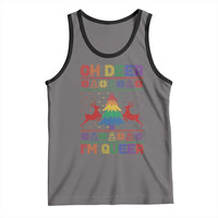 Funny Christmas LGBT Tank Top Oh Deer Im Queer