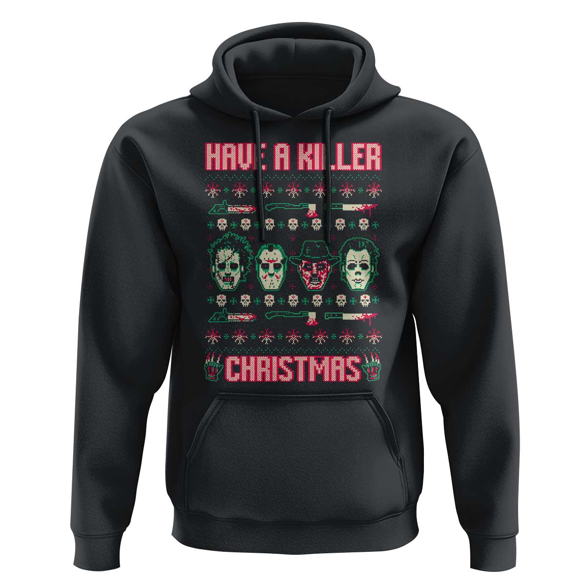 Horror Xmas Hoodie Have A Killer Christmas Horror Characters