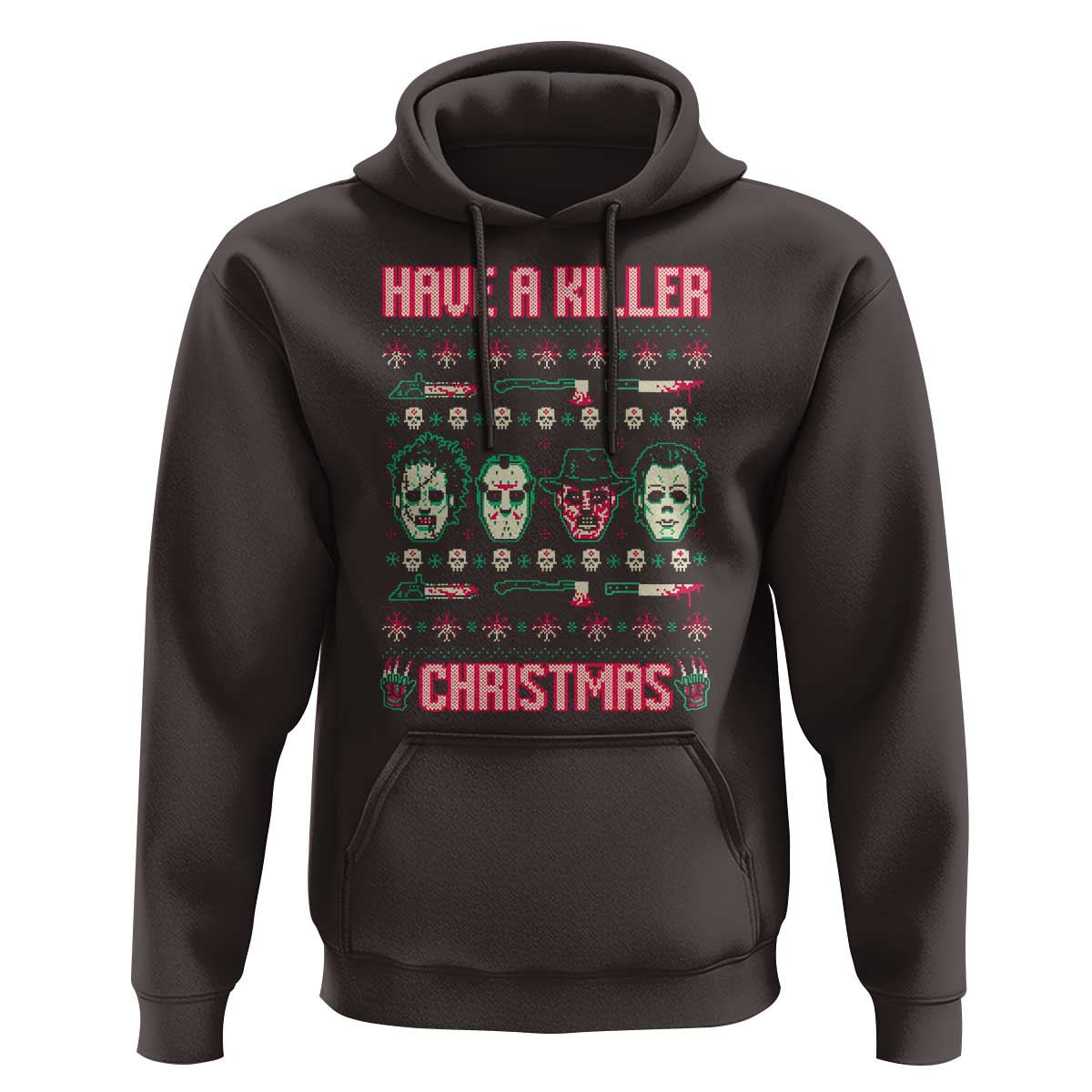 Horror Xmas Hoodie Have A Killer Christmas Horror Characters