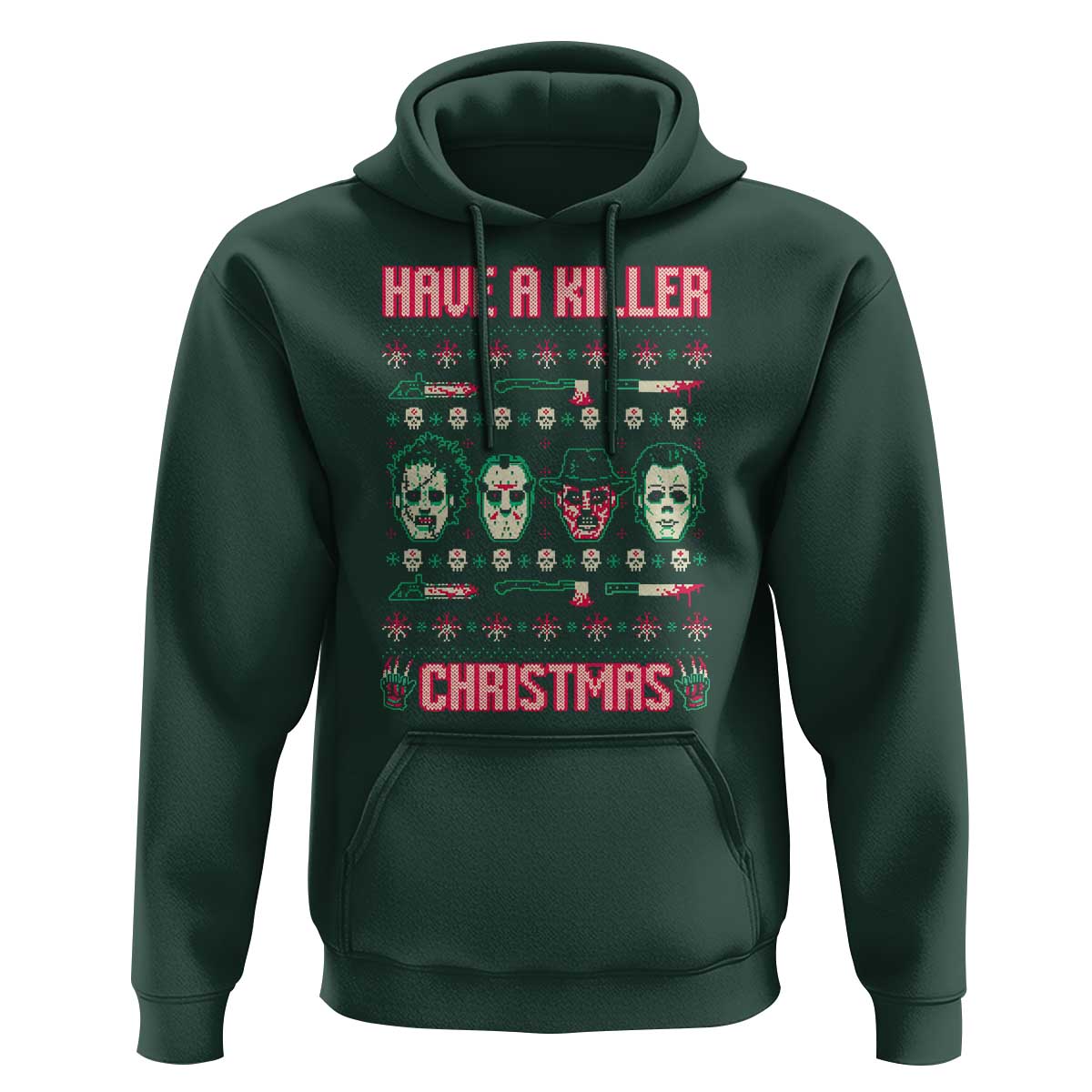 Horror Xmas Hoodie Have A Killer Christmas Horror Characters