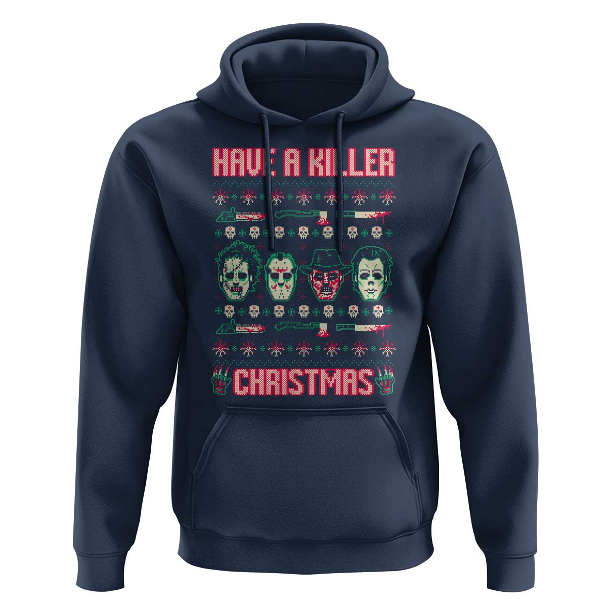 Horror Xmas Hoodie Have A Killer Christmas Horror Characters