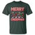 Horror Christmas T Shirt Merry Creepmas Horror Characters - Wonder Print Shop