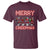 Horror Christmas T Shirt Merry Creepmas Horror Characters - Wonder Print Shop