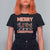 Horror Christmas T Shirt For Women Merry Creepmas Horror Characters - Wonder Print Shop