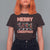Horror Christmas T Shirt For Women Merry Creepmas Horror Characters - Wonder Print Shop