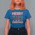 Horror Christmas T Shirt For Women Merry Creepmas Horror Characters - Wonder Print Shop