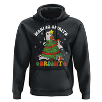 Gothic Xmas Hoodie Making Spirits Bright Cute Ghost Christmas Tree