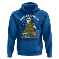 Gothic Xmas Hoodie Making Spirits Bright Cute Ghost Christmas Tree
