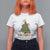 Gothic Xmas T Shirt For Women Making Spirits Bright Cute Ghost Christmas Tree - Wonder Print Shop