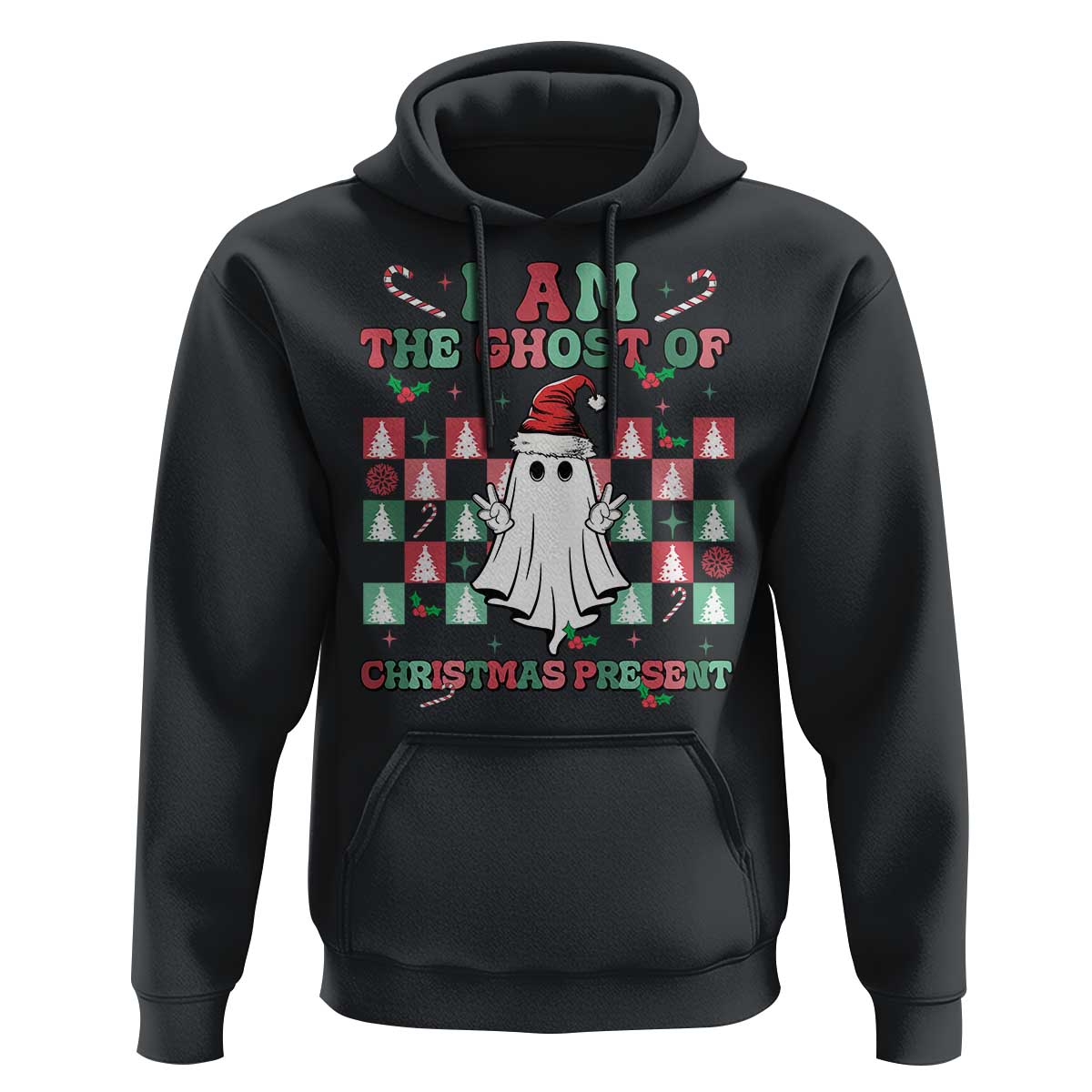 Funny Xmas Hoodie I Am The Ghost Of Christmas Present