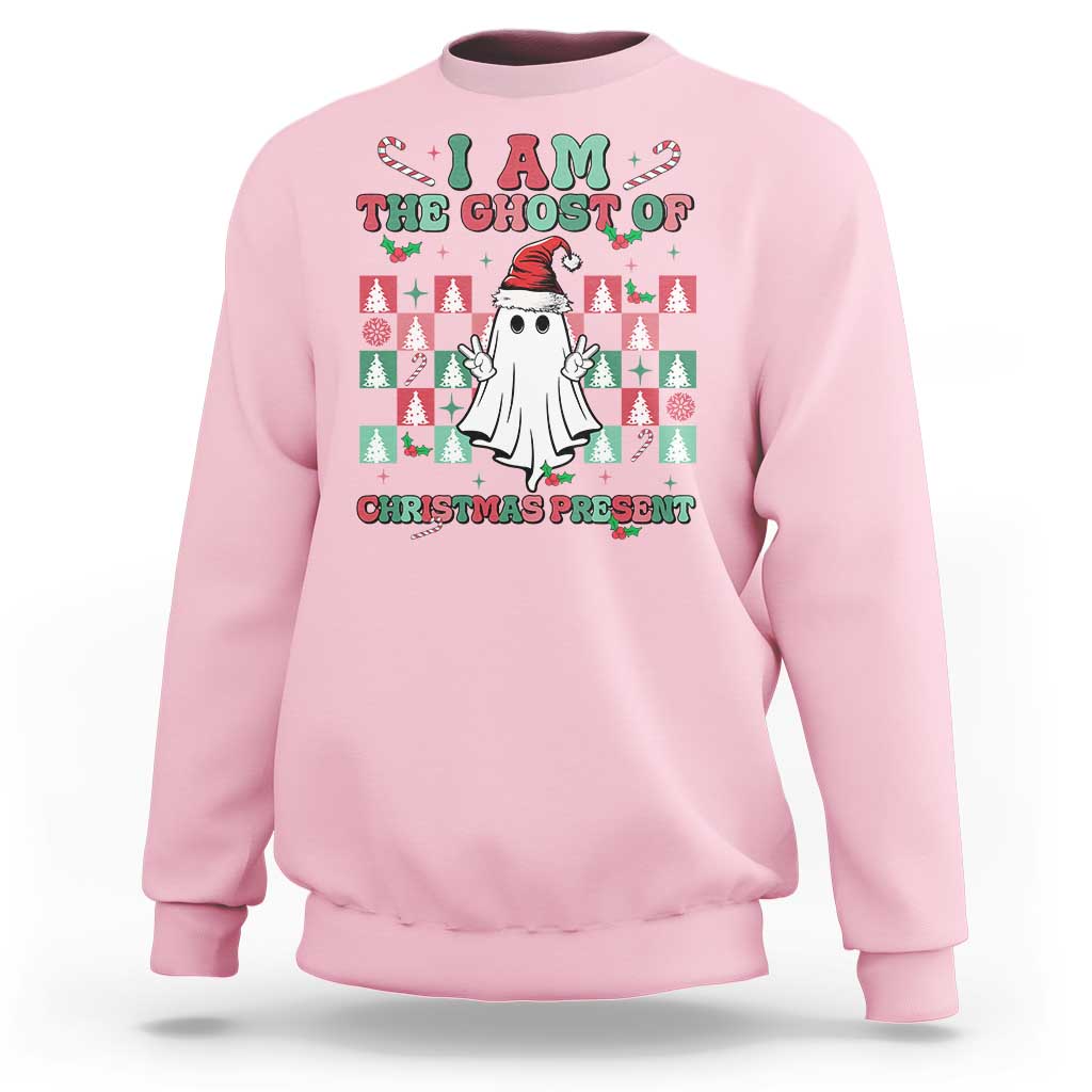 Funny Xmas Sweatshirt I Am The Ghost Of Christmas Present - Wonder Print Shop