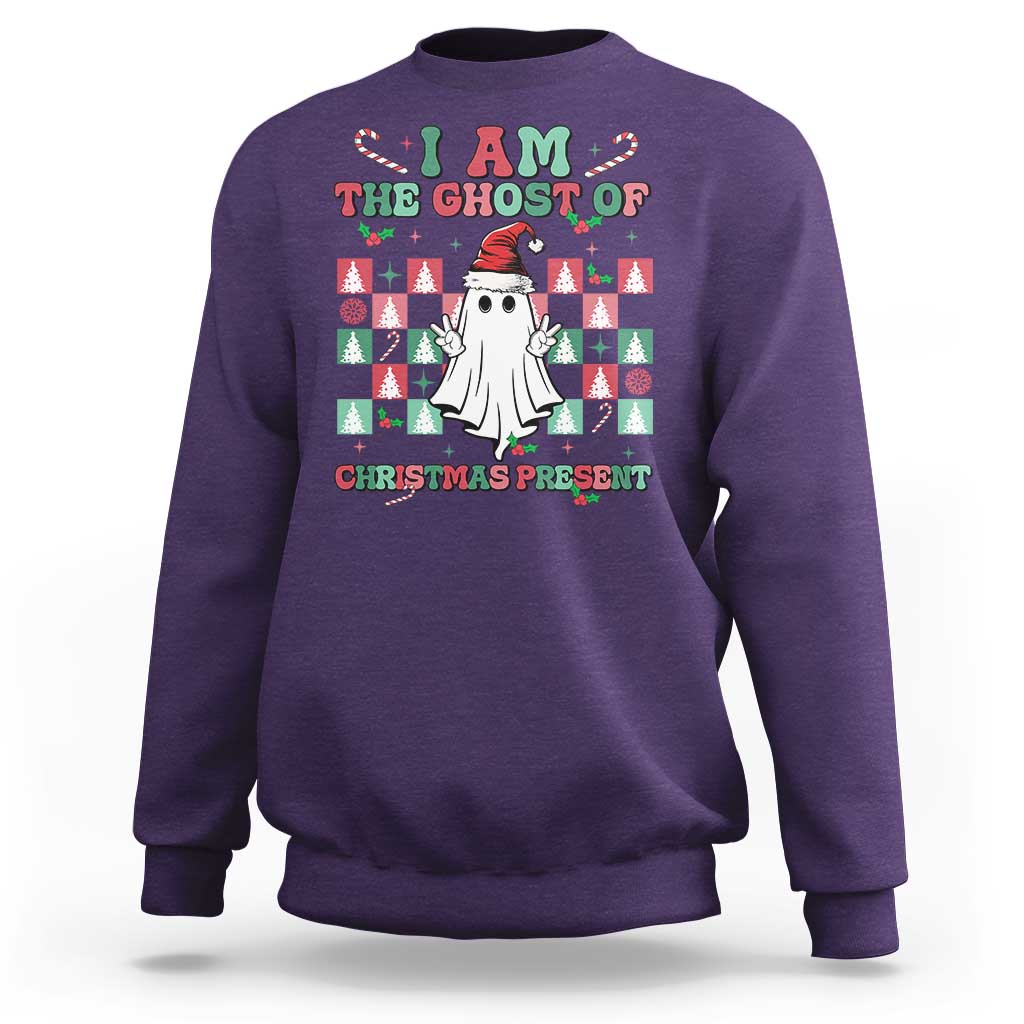 Funny Xmas Sweatshirt I Am The Ghost Of Christmas Present - Wonder Print Shop