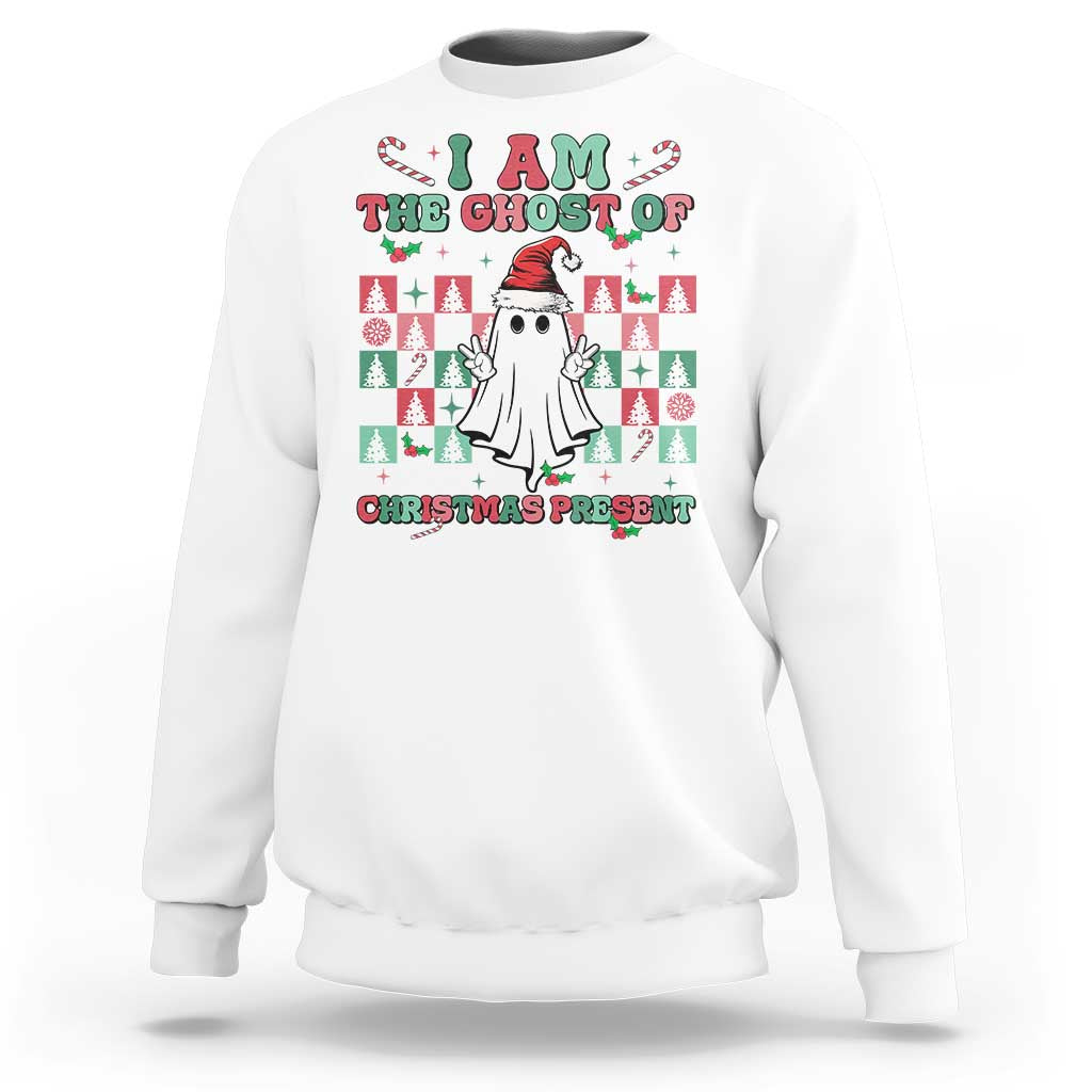 Funny Xmas Sweatshirt I Am The Ghost Of Christmas Present - Wonder Print Shop