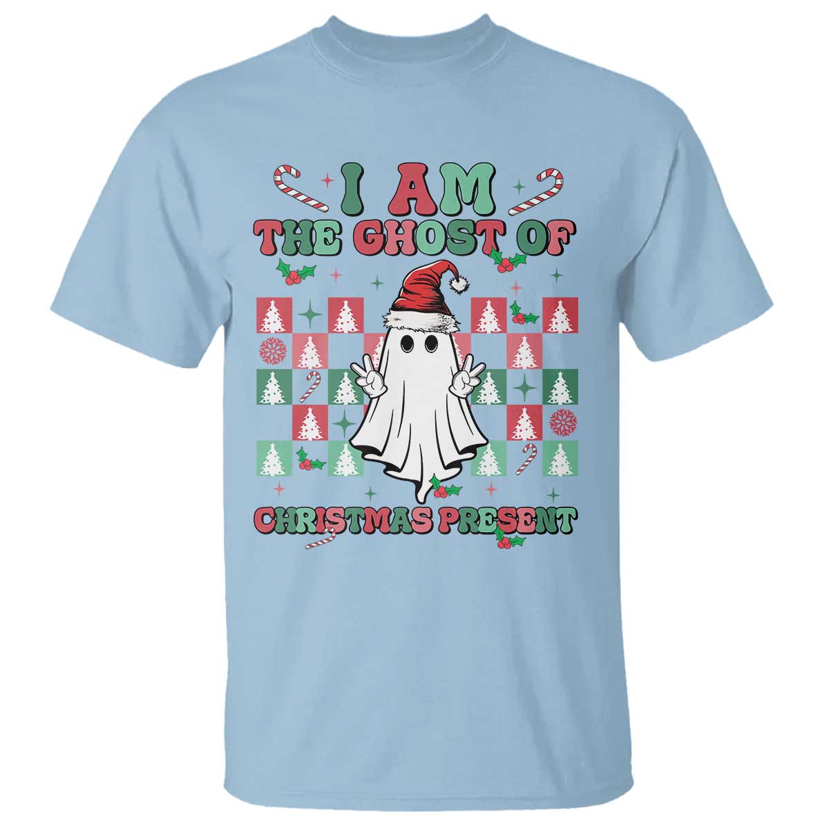 Funny Xmas T Shirt I Am The Ghost Of Christmas Present - Wonder Print Shop
