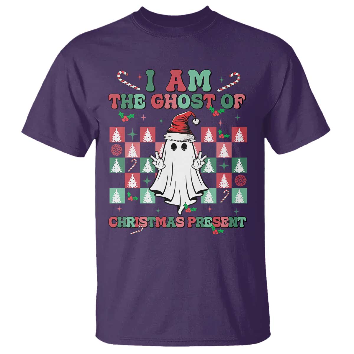 Funny Xmas T Shirt I Am The Ghost Of Christmas Present - Wonder Print Shop