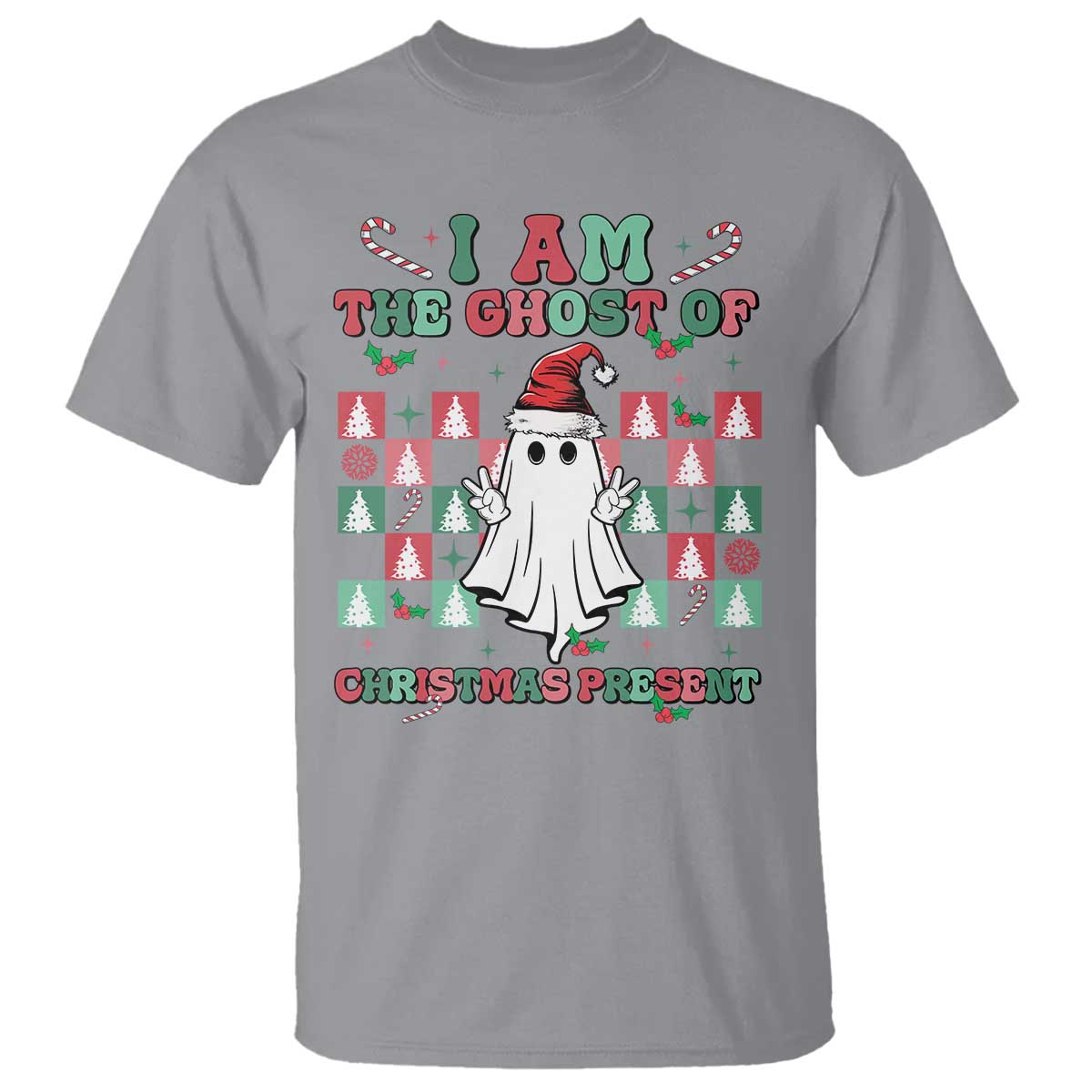Funny Xmas T Shirt I Am The Ghost Of Christmas Present - Wonder Print Shop