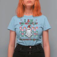Funny Xmas T Shirt For Women I Am The Ghost Of Christmas Present - Wonder Print Shop