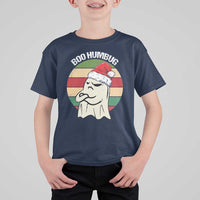 Gothic Xmas T Shirt For Kid Boo Humbug Santa Ghost - Wonder Print Shop