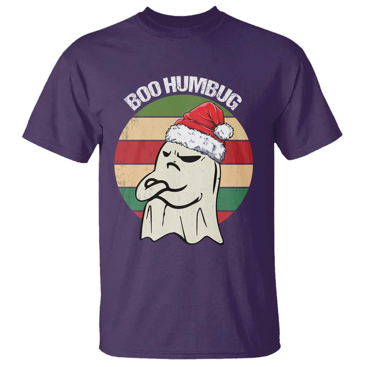 Gothic Xmas T Shirt Boo Humbug Santa Ghost - Wonder Print Shop