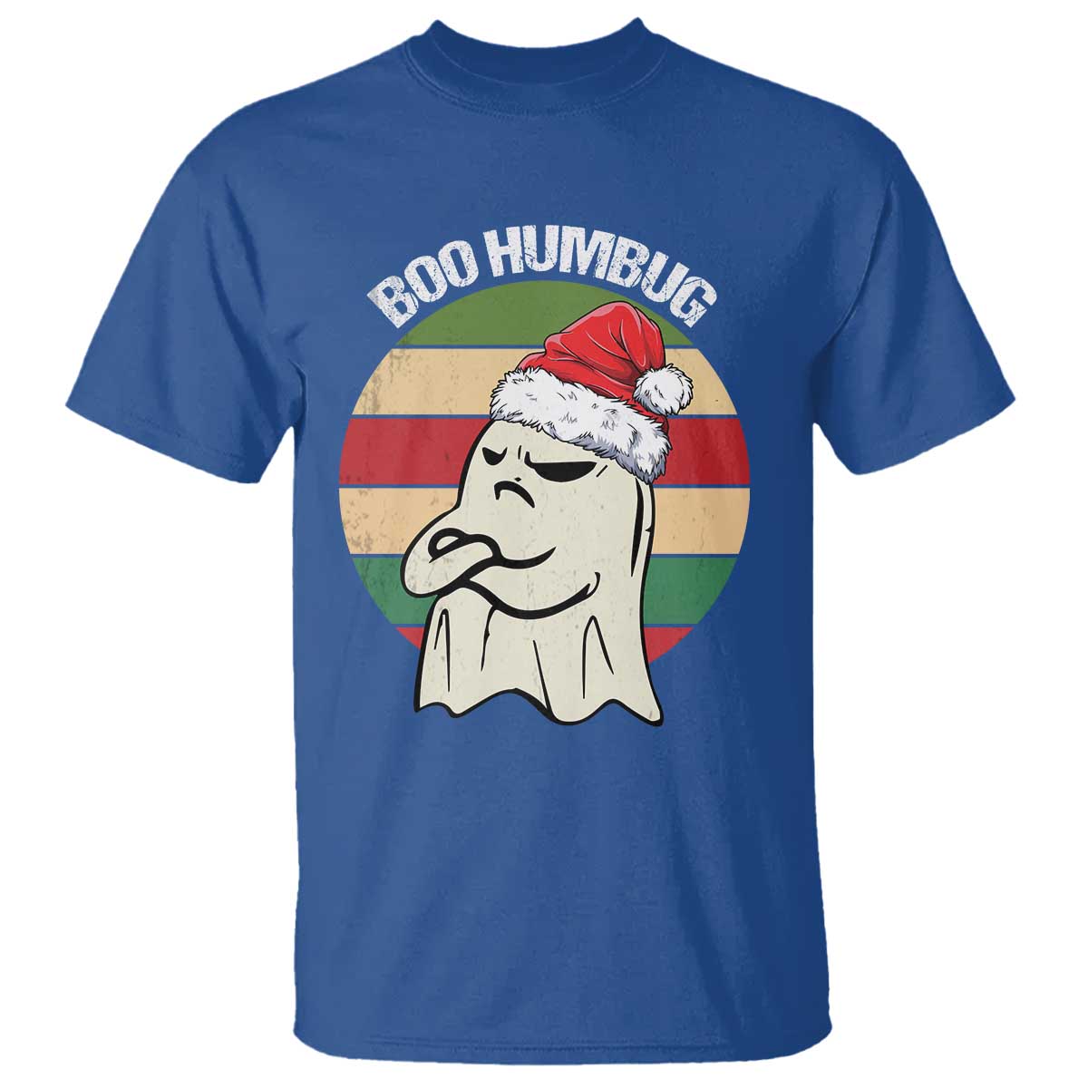 Gothic Xmas T Shirt Boo Humbug Santa Ghost - Wonder Print Shop