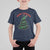Gothic Xmas T Shirt For Kid Meowy Creepmas Cat Christmas Tree - Wonder Print Shop